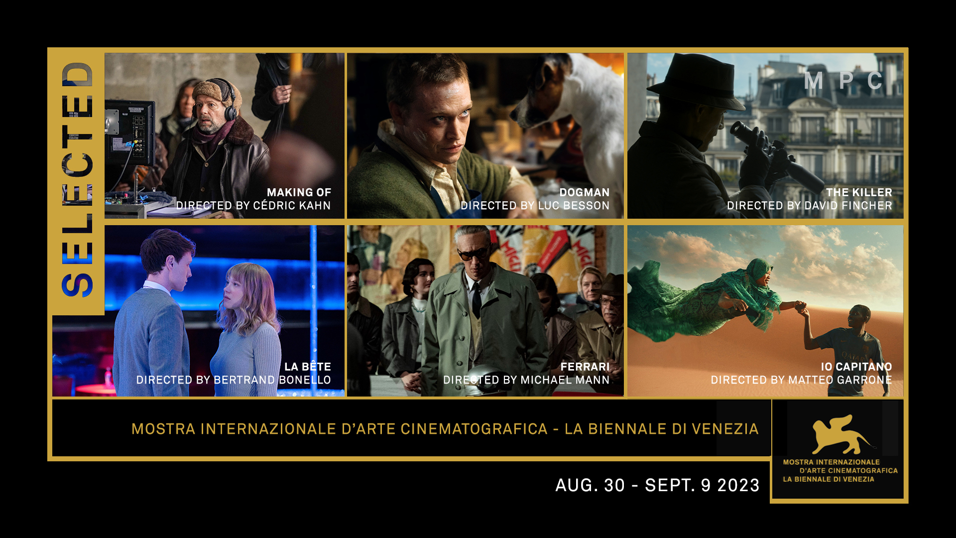 Six MPC films at the 80th Venice International Film Festival