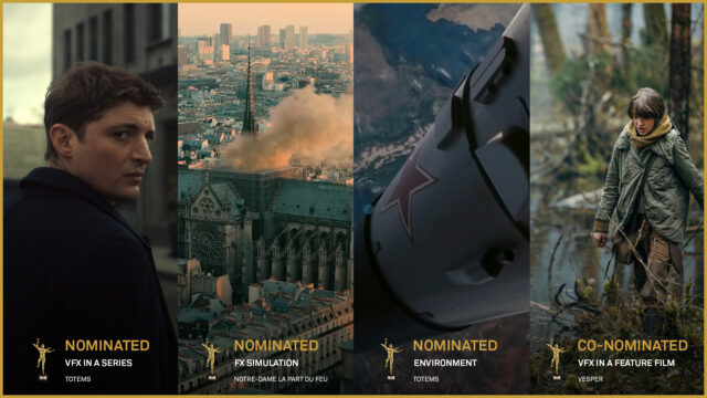 4 nominations at the GENIE Awards 2023 for the MPC Paris teams